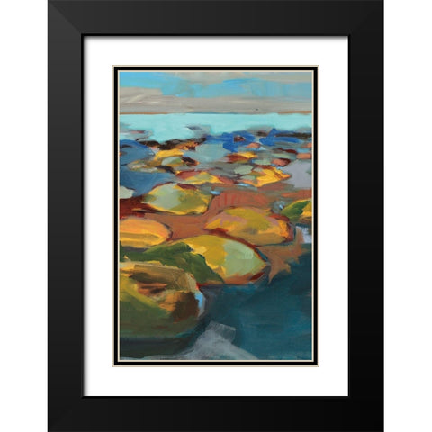 Navigating Obstacles II Black Modern Wood Framed Art Print with Double Matting by Harwood, Jennifer