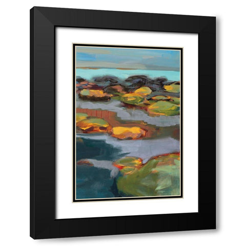 Navigating Obstacles III Black Modern Wood Framed Art Print with Double Matting by Harwood, Jennifer