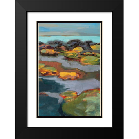 Navigating Obstacles III Black Modern Wood Framed Art Print with Double Matting by Harwood, Jennifer