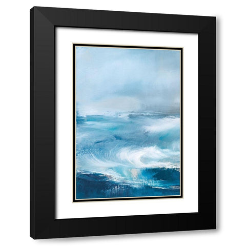 Storm Surf I Black Modern Wood Framed Art Print with Double Matting by Parent, Joanne