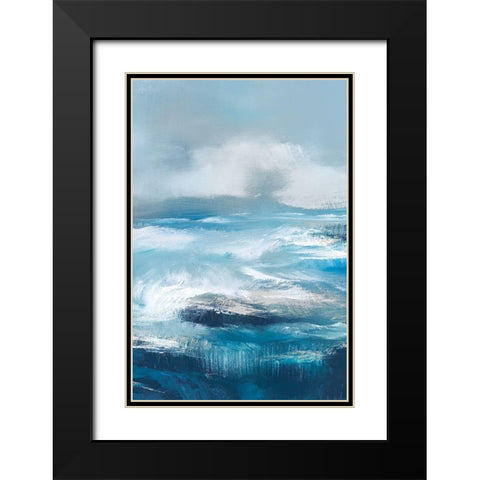 Storm Surf II Black Modern Wood Framed Art Print with Double Matting by Parent, Joanne