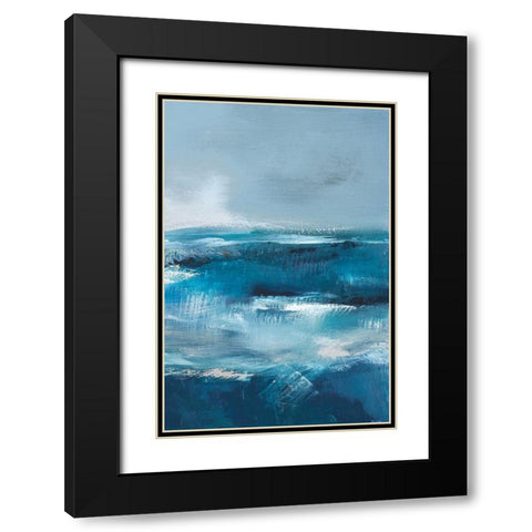 Storm Surf III Black Modern Wood Framed Art Print with Double Matting by Parent, Joanne