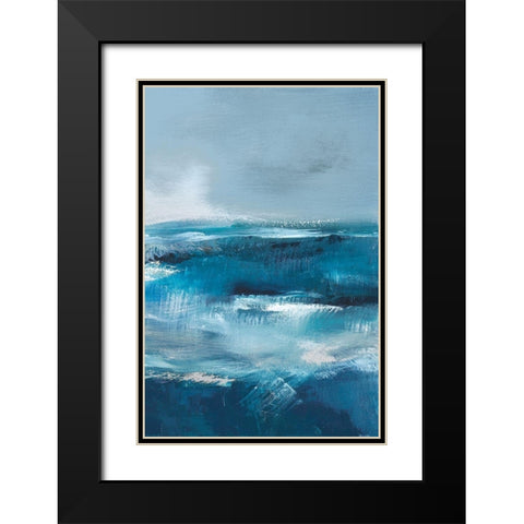 Storm Surf III Black Modern Wood Framed Art Print with Double Matting by Parent, Joanne