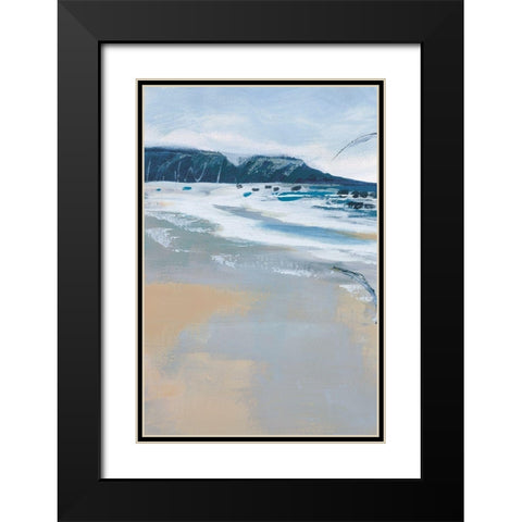 Pacific Breezes I Black Modern Wood Framed Art Print with Double Matting by Fitzsimmons, A.