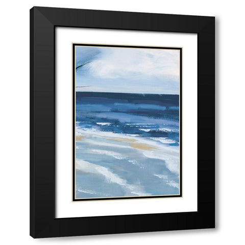 Pacific Breezes III Black Modern Wood Framed Art Print with Double Matting by Fitzsimmons, A.