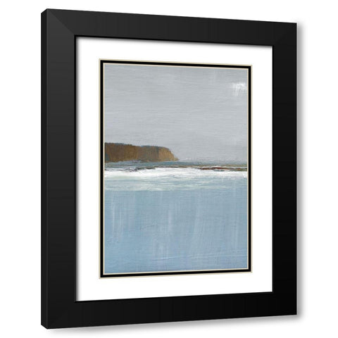 Lulworth Cove II Black Modern Wood Framed Art Print with Double Matting by Gold, Caroline