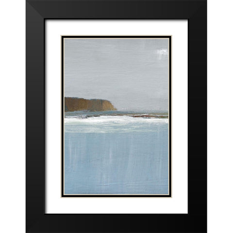 Lulworth Cove II Black Modern Wood Framed Art Print with Double Matting by Gold, Caroline