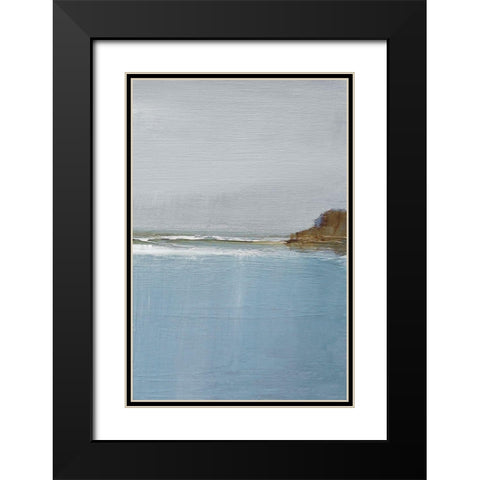 Lulworth Cove III Black Modern Wood Framed Art Print with Double Matting by Gold, Caroline