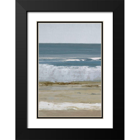 Spindrift 2 B Black Modern Wood Framed Art Print with Double Matting by Gold, Caroline