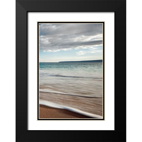 Calm Waters III Black Modern Wood Framed Art Print with Double Matting by Frates, Dennis