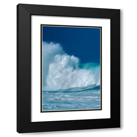 Breaking Waves I Black Modern Wood Framed Art Print with Double Matting by Frates, Dennis