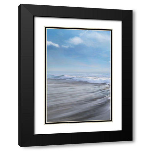 Seafoam I Black Modern Wood Framed Art Print with Double Matting by Celebrate Life Gallery