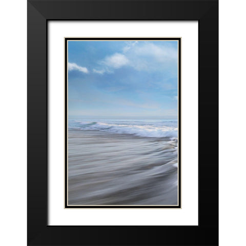 Seafoam I Black Modern Wood Framed Art Print with Double Matting by Celebrate Life Gallery