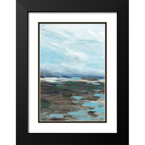 Somewhere On The Beach Black Modern Wood Framed Art Print with Double Matting by Pasion, Wani