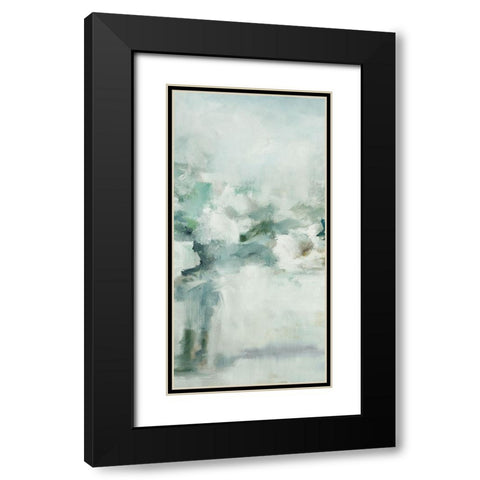 Whisper II Black Modern Wood Framed Art Print with Double Matting by Ellens, Jacqueline