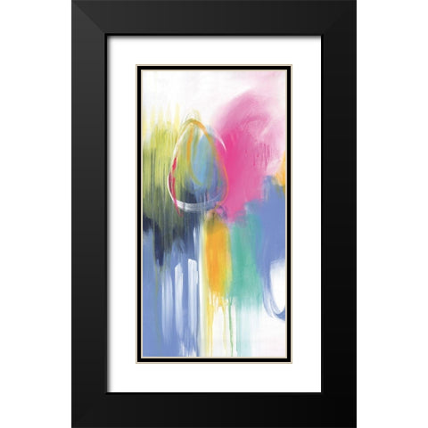 If Only For The Night Black Modern Wood Framed Art Print with Double Matting by Hawkins, Julie