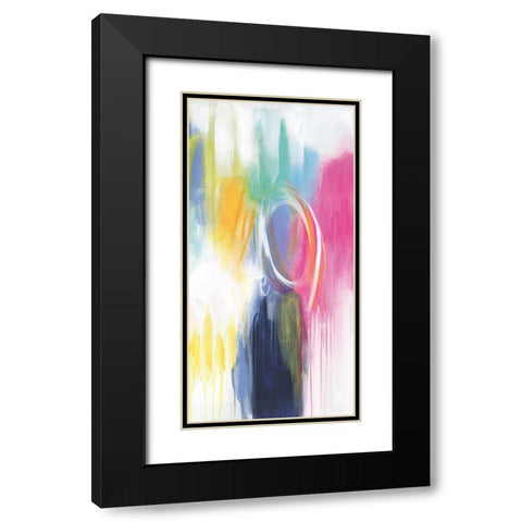 If Only For The Night Black Modern Wood Framed Art Print with Double Matting by Hawkins, Julie