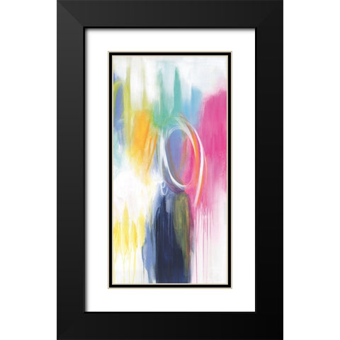 If Only For The Night Black Modern Wood Framed Art Print with Double Matting by Hawkins, Julie