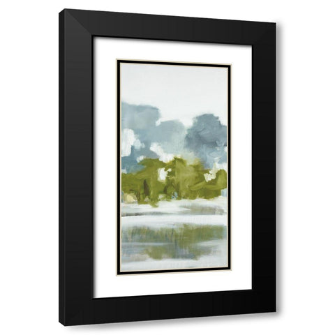 Reflections C Black Modern Wood Framed Art Print with Double Matting by Ellens, Jacqueline
