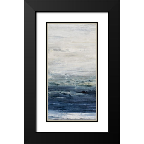 Oceania II Black Modern Wood Framed Art Print with Double Matting by Snow, Aerial