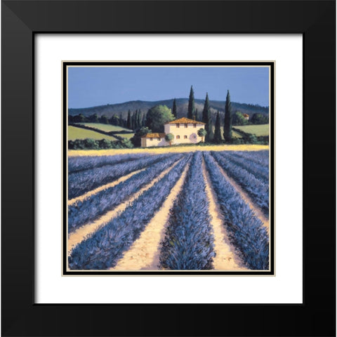 Colors of Summer Black Modern Wood Framed Art Print with Double Matting by Short, David