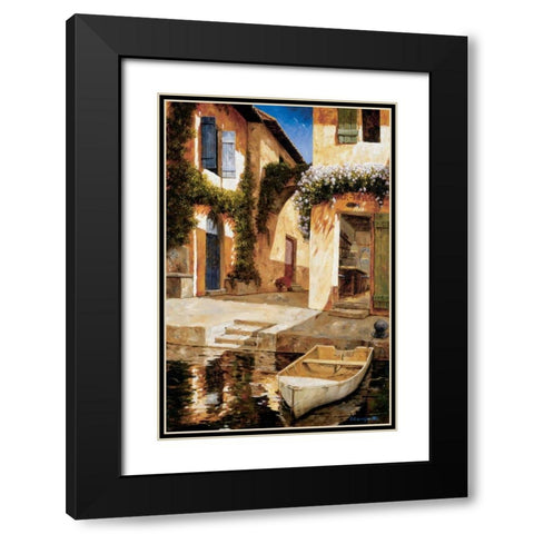 Lunchtime Black Modern Wood Framed Art Print with Double Matting by Archambault, Gilles