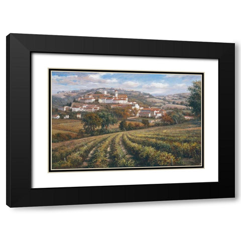 Dream Black Modern Wood Framed Art Print with Double Matting by Chavez, Rosa