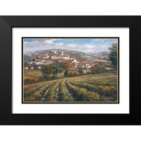 Dream Black Modern Wood Framed Art Print with Double Matting by Chavez, Rosa