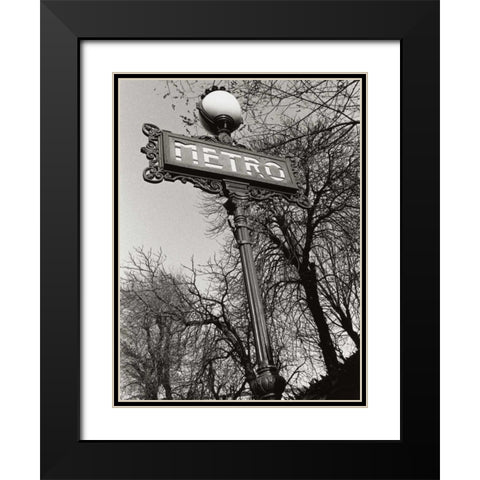 Metro Black Modern Wood Framed Art Print with Double Matting by Davidson, Clay