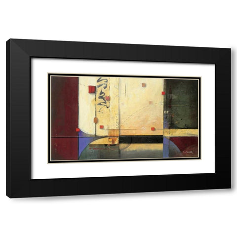Ocean Voyage Black Modern Wood Framed Art Print with Double Matting by Li-Leger, Don