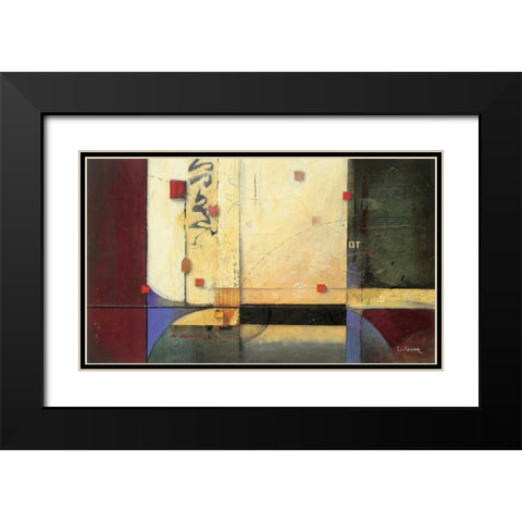 Ocean Voyage Black Modern Wood Framed Art Print with Double Matting by Li-Leger, Don