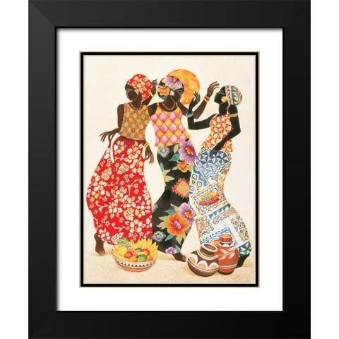Jubilation Black Modern Wood Framed Art Print with Double Matting by Mallett, Keith