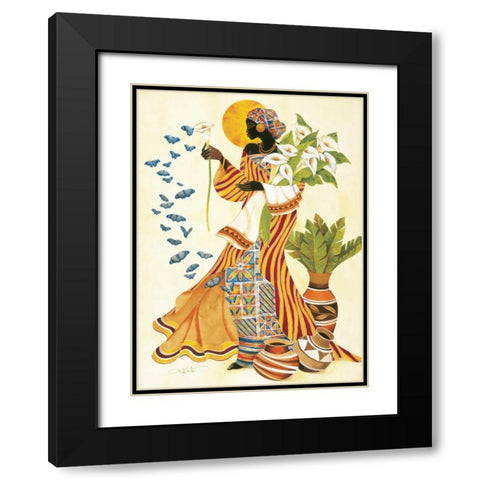 Souls Awakening Black Modern Wood Framed Art Print with Double Matting by Mallett, Keith