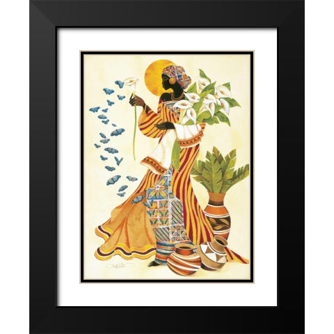 Souls Awakening Black Modern Wood Framed Art Print with Double Matting by Mallett, Keith