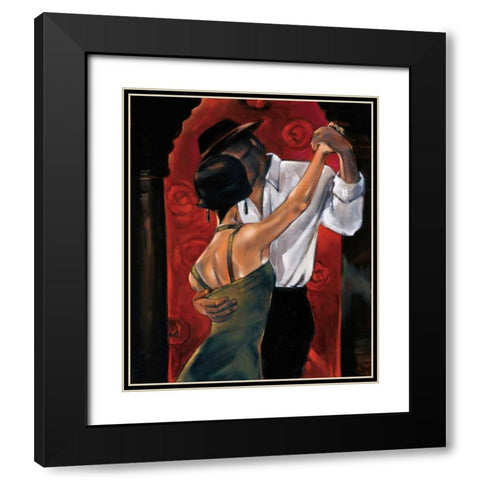 Spanish Heat Black Modern Wood Framed Art Print with Double Matting by Biddle, Trish