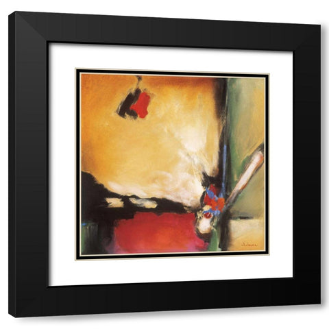 Apollo Black Modern Wood Framed Art Print with Double Matting by Li-Leger, Noah