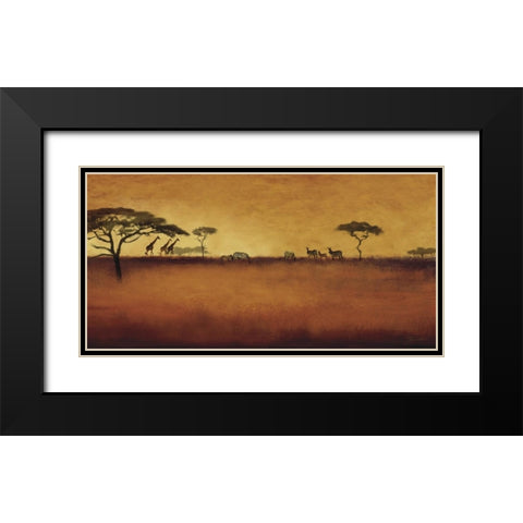 Serengeti I Black Modern Wood Framed Art Print with Double Matting by Venter, Tandi