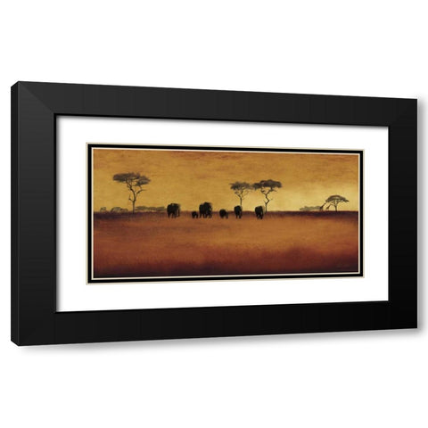 Serengeti II Black Modern Wood Framed Art Print with Double Matting by Venter, Tandi