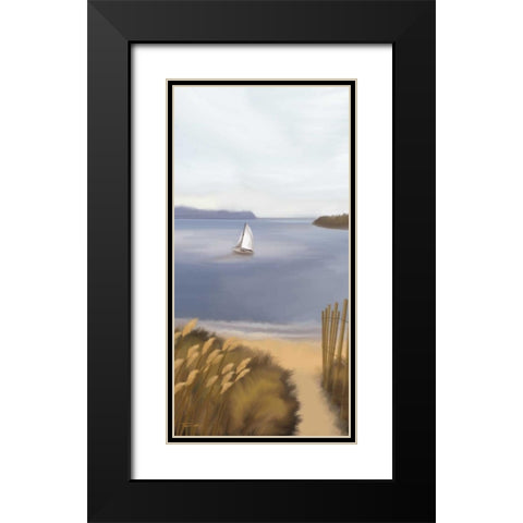 Indian Summer Black Modern Wood Framed Art Print with Double Matting by Venter, Tandi