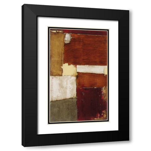 Linear Conversations II Black Modern Wood Framed Art Print with Double Matting by Johnson, Marc