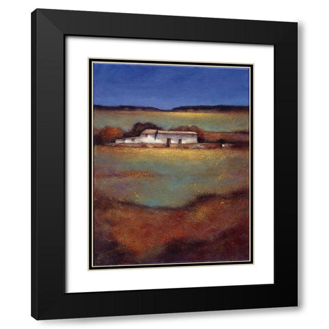 Days Beginning Black Modern Wood Framed Art Print with Double Matting by Wong, Joseph