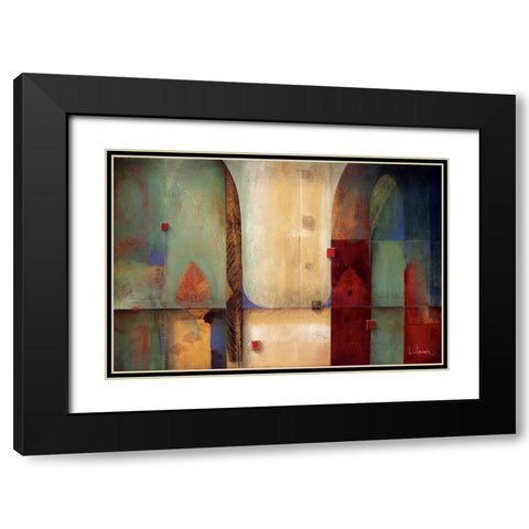 Orchestration Black Modern Wood Framed Art Print with Double Matting by Li-Leger, Don