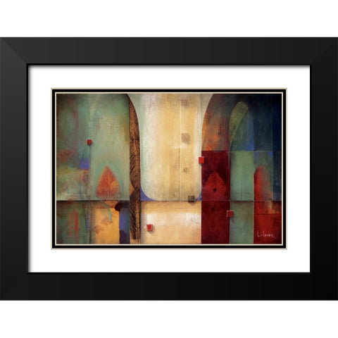 Orchestration Black Modern Wood Framed Art Print with Double Matting by Li-Leger, Don