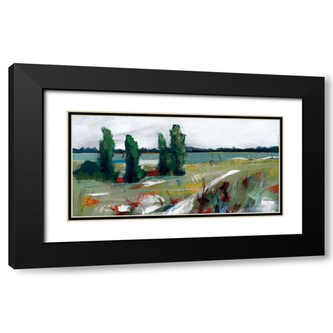 Seasons Of Change I Black Modern Wood Framed Art Print with Double Matting by Fitzsimmons, A.