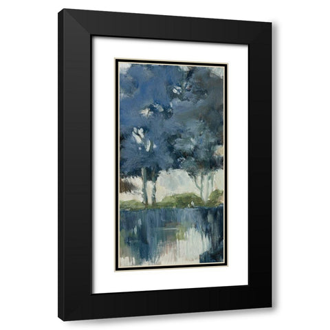 Highland View II Black Modern Wood Framed Art Print with Double Matting by Barnes, Natasha