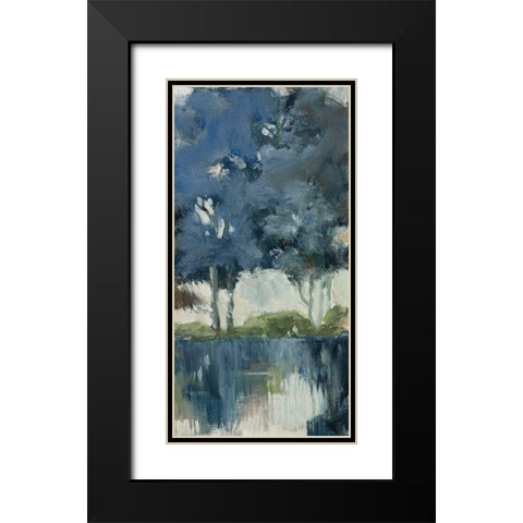 Highland View II Black Modern Wood Framed Art Print with Double Matting by Barnes, Natasha