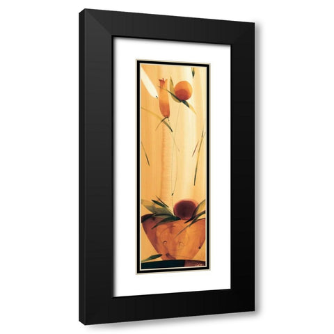 Slender Florals I Black Modern Wood Framed Art Print with Double Matting by Abellan, Lola