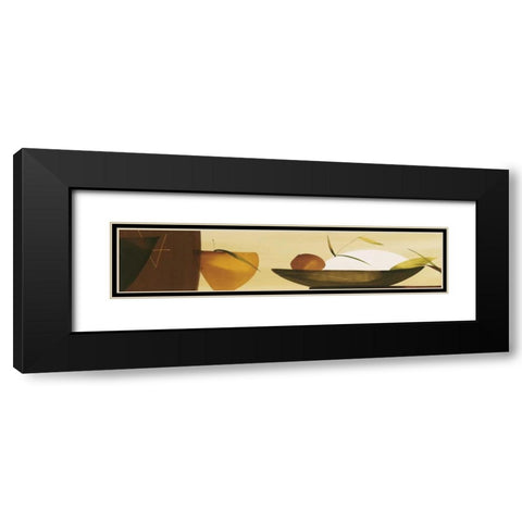 Sencillez Oriental I Black Modern Wood Framed Art Print with Double Matting by Abellan, Lola