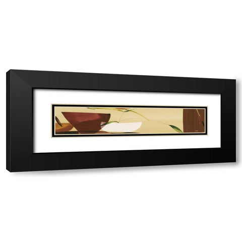 Sencillez Oriental II Black Modern Wood Framed Art Print with Double Matting by Abellan, Lola