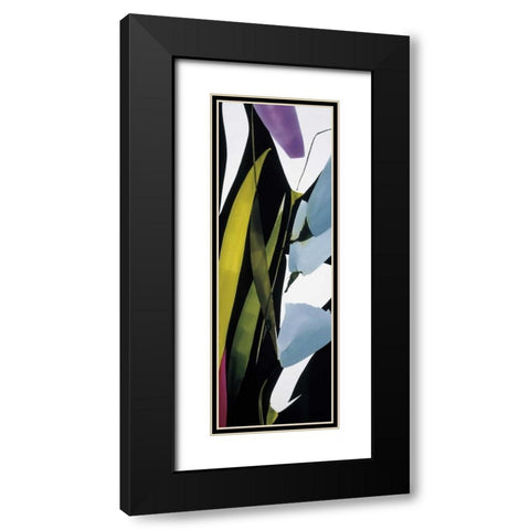 Blue Mystery II Black Modern Wood Framed Art Print with Double Matting by Abellan, Lola